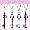 Key Kingdom Hearts Shape Keychain Alloy Necklace Pendant Jewelry Fashion Gift