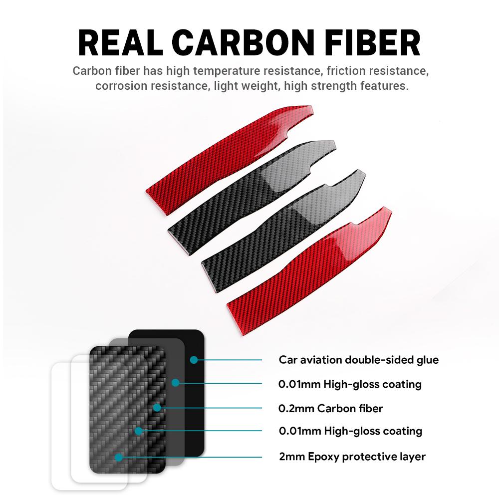 Real Soft Carbon Fiber Sticker For Subaru BRZ Toyota GT86 2012-2016 2017 2018 2019 2020 LHD RHD Car Side of Central Switch Trim