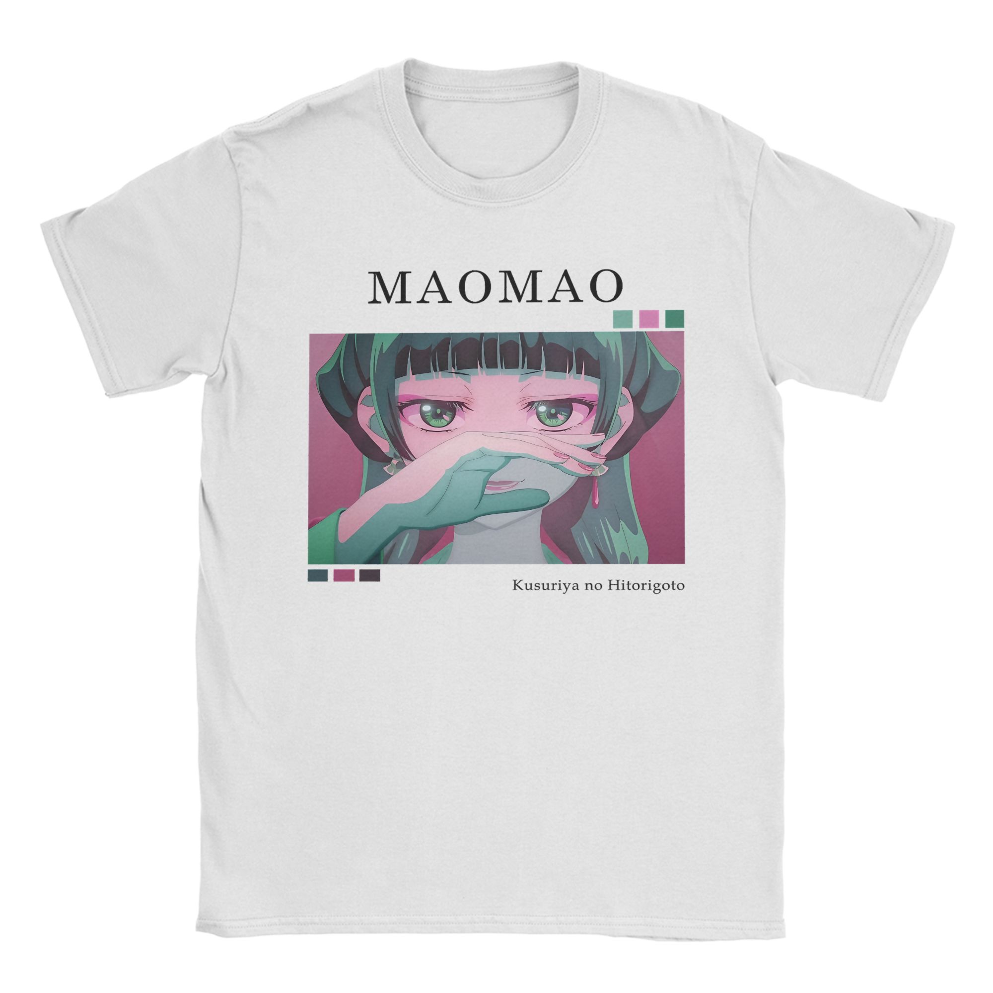 

Maomao Anime T-Shirt Unisex 100%Cotton Tops Vintage The Apothecary Diaries O-neck Short Sleeve L