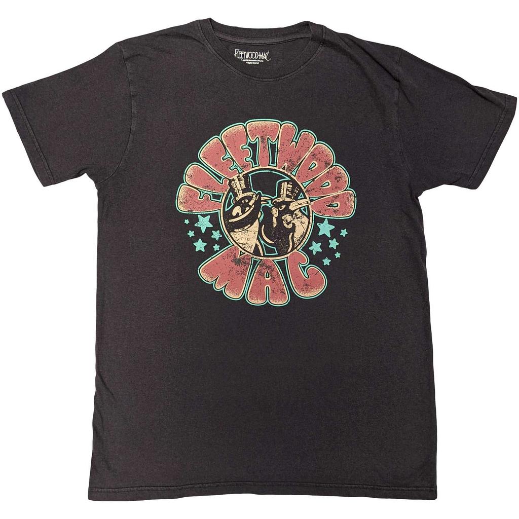 Men's Fleetwood Mac Stars & Penguins T-shirt Medium Black