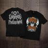 New Large-sized Short Sleeved Pure Cotton T-shirt for Men and Women Rock American Retro Harley Motorcycle Printed Loose T-shirt