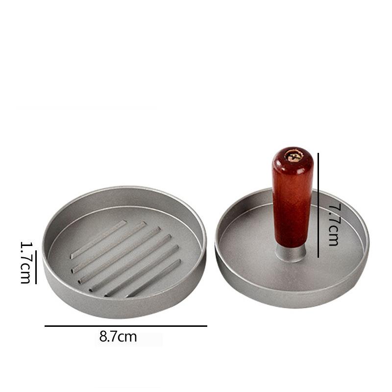 Non-stick Burger Meat Circular Compactor Mold With Plastic Handle Kitchen Tool For Diy Hamburgers And Sandwiches