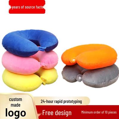 Personalized Corporate Logo U-Shaped Neck Pillow - Travel & Office Support