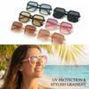Lightweight Sunglasses Anti-Glare Oversize Sunglasses Trendy Square Sunglasses  Outdoor