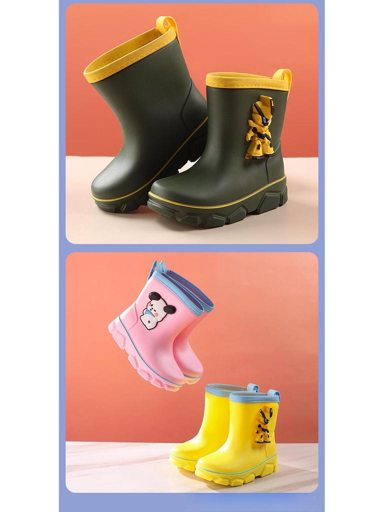 Dětské zimní holínky s velvetovou podšívkou 2023 - Hřejivé, nepromokavé boty pro chlapce a dívky, Velikosti pro žáky základních škol