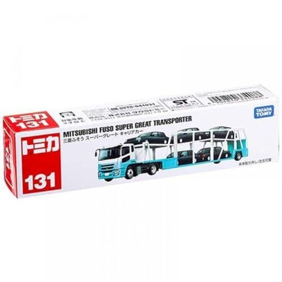 Takara Tomy Tomica Long Type No. 131 Mitsubishi Fuso Super Great Carrier Car Miniature Toy Ages 3 Up