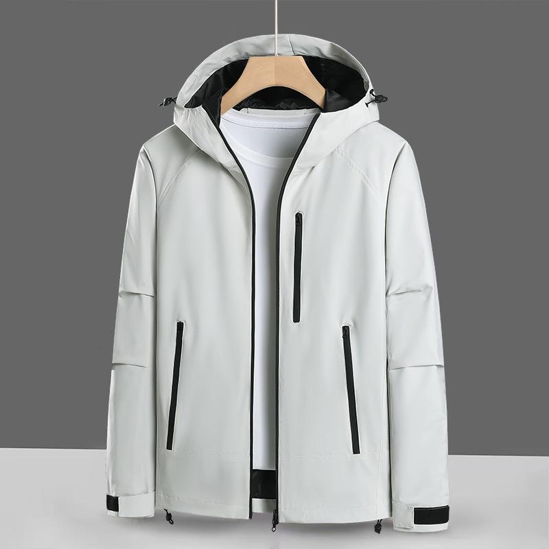 Spring and Autumn Men's and Women's Same Outdoor Jacket Fashion Hooded Single Clothes Windproof Waterproof Jacket