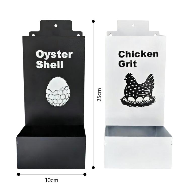 Set Of 2 Premium Metal Food Holders For Poultry Leak Proof Structure Holds 1.3L Per Item Great For Small Groups