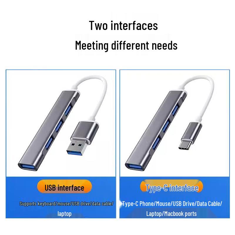 Type-C USB Docking Station Multi-Port Hub & Splitter for Laptops