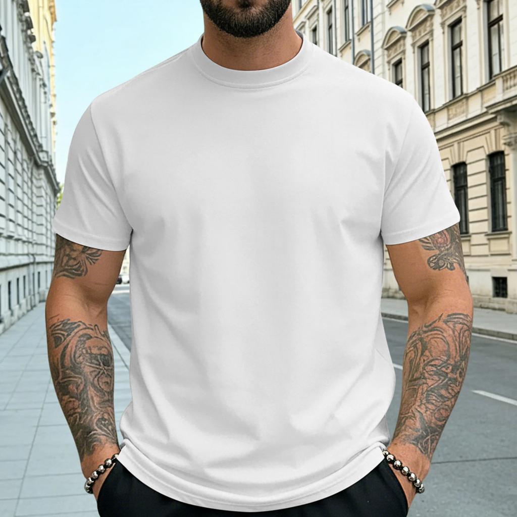 Men's Summer Short-sleeve Quick-drying T-shirt Undershirt Top