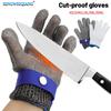 Cut-Resistant Stainless Steel Gloves for Chainsaw, Slaughtering, and Labor Protection