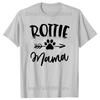 Lustige Rottweiler Hund Grafik T-Shirts Herren Damen Mode Lässiges T-Shirt 100% Baumwolle Locker Übergröße Rottle Mama T-Shirt