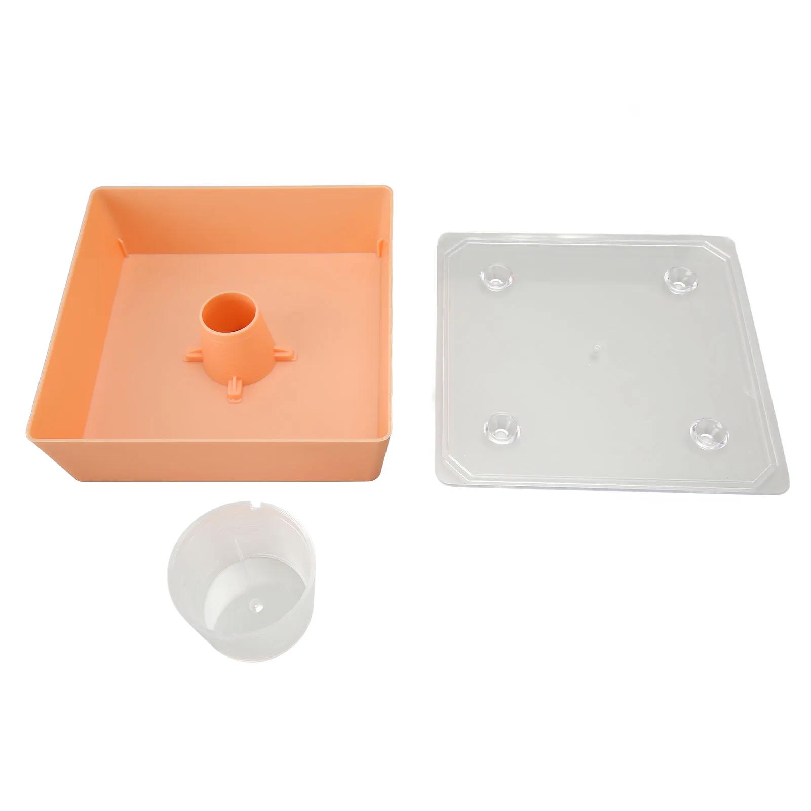 Акриловые кормушки для колибри, уличные улейные кормушки, квадратные кормушки для пчеловодства