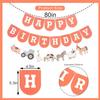Farm Happy Birthday Banner - Kids Farmyard Birthday Party Decorations, Farm Animals Party Supplies, Happy Birthday Banner with Tractor, Farm Theme