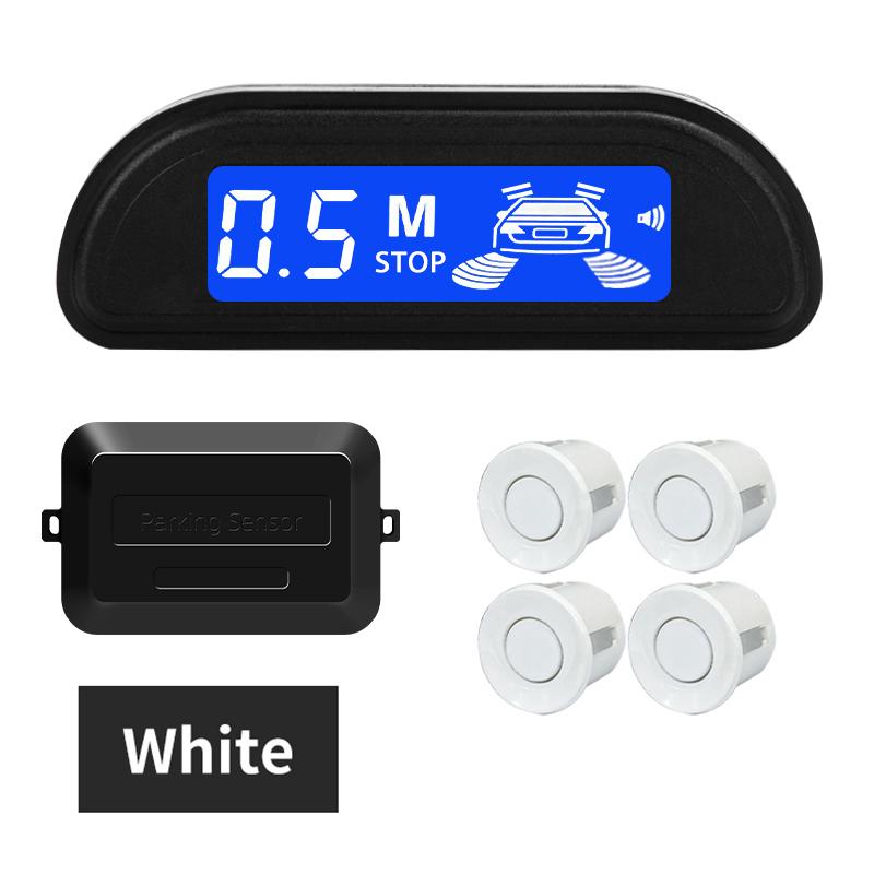 Hippcron Car Parking Sensor Kit With Auto Parktronic Reverse LED Monitor 22mm 4 Sensors Radar Detector System Backlight Display