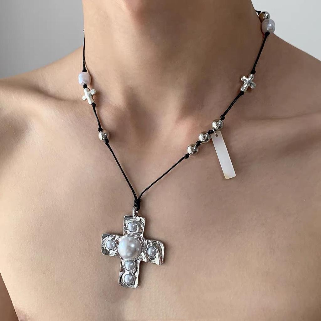 Starburst Double Layer Men's Necklace: Trendy, Light Luxury Hip Hop Style, Unisex Clavicle Chain