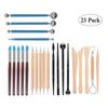 23-Piece Ultra-Light Polymer Clay Tool Set for DIY Pottery and Art