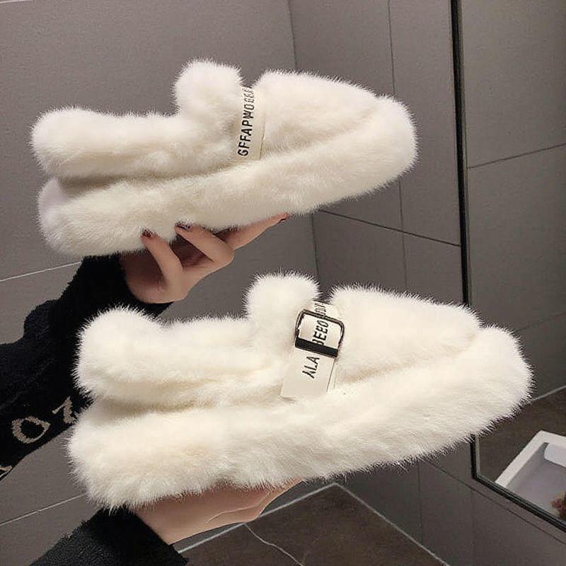 Women's lightweight comfortable thick sole cold warm padded snow boots non-slip wear-resistant outdoor sports fur cotton boots