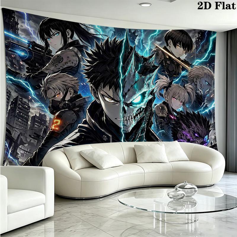 Kaiju No 8 Wall Tapestry Aesthetic Wall Hanging Printed Fabric Blanket Decorative Tapestries for Bedroom Living Room Home Decor