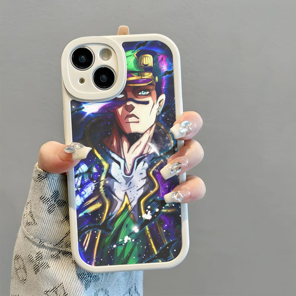 JoJo's Bizarre Adventure JoJo Anime Phone Case New 2025 Lambskin Silicone For Luminescent IPhone 16 15 14 11 12 13 Pro Max Mini