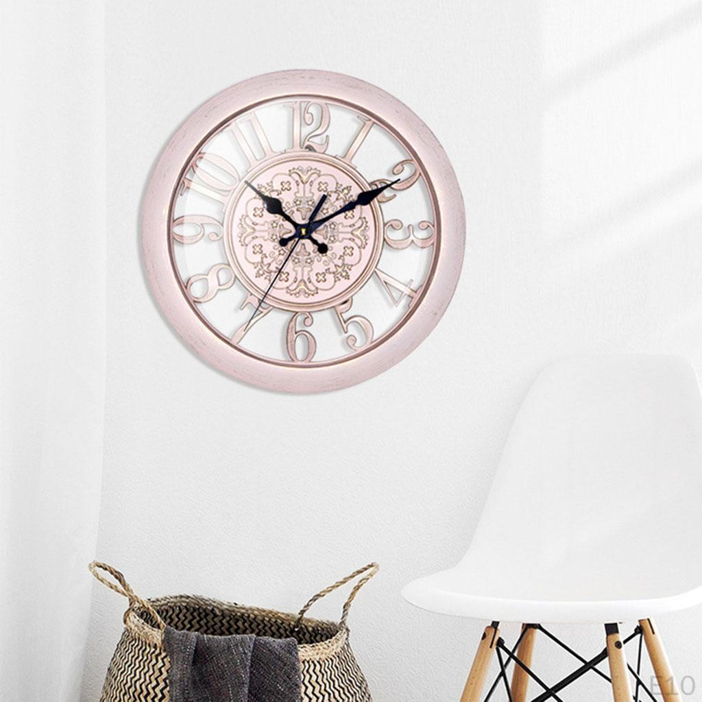 Clock Battery Operated Decorative Wall for Office Bedroom Living Room