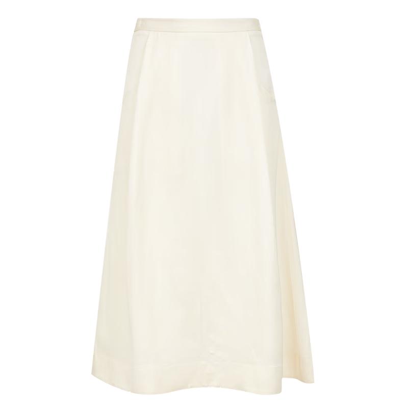 Veromoda Linen Blend A-line Midi Skirt