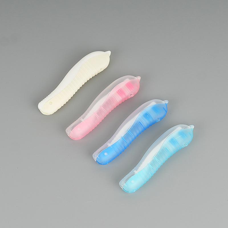 Foldable Travel Toothbrushes, Portable Disposable Soft Bristle Toothbrushes with Protective Covers for Travel and Camping