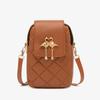 A New Autumn and Winter Mobile Phone Bag Woven Swan Decorative Bag Cover Type Single Shoulder Oblique Span Small Bag