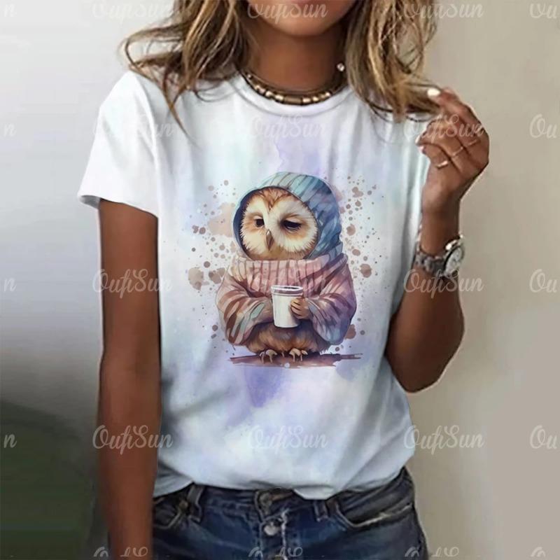 3d Cat Kawaii Print Женские футболки Летние топы для женщин Модные повседневные Harajuku — фото 11