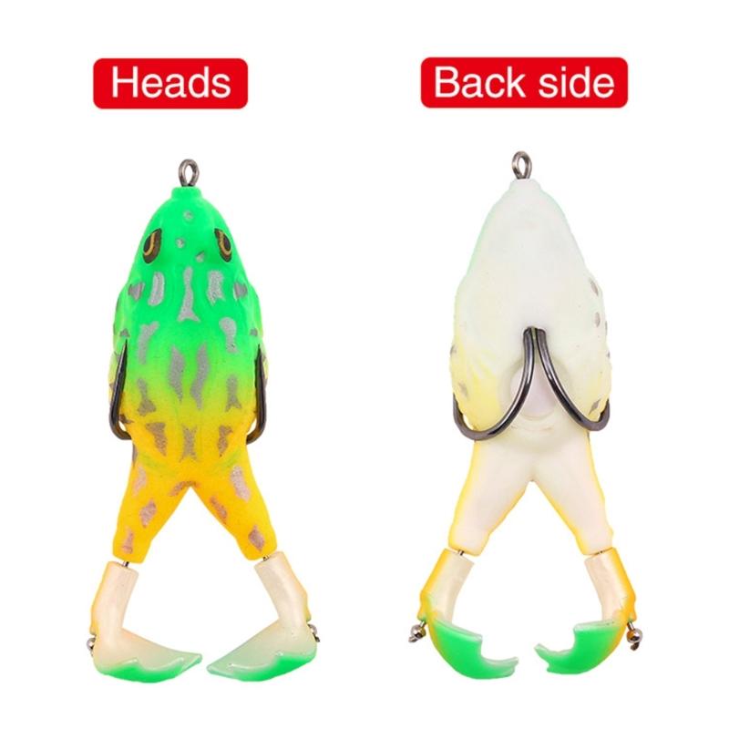 Fishing Baits Frogs Topwater Swimming Lures Realistic Frogs Lures Soft Baits Fishing Lures for Freshwater Saltwater