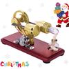 Heiß Stirlingmotor Modell Dollar Schwungrad Design Lernspielzeug Stromgenerator mit buntem LED-Lichtstrang für Lehrer