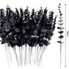 Halloween Simulation Schwarzer Eukalyptus Zweig Künstlicher Blumenstrauß Thanksgiving Plastik Eukalyptus Stiele Party Tischdekoration