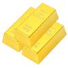 Gold Bar Replica Set of 3 Gold Bars Ingots Toys Figurines Objects Ornaments Decorations Displays Miscellaneous Goods Parties Events Props [Queen-b]