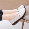 Women Moccasins Penny Loafers Casual White Nurse Footwear Summer Hole Driving Walking Shoes Plus Size