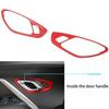 2pcs Red Inner Side Door Handle Frame Decor Cover Trim For Chevrolet Camaro 17+