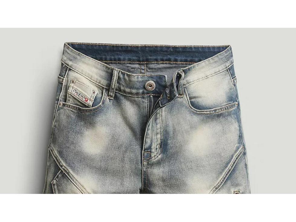 Férfi Európai Szaggatott Farmer Rövidnadrág - Nyári Stílus