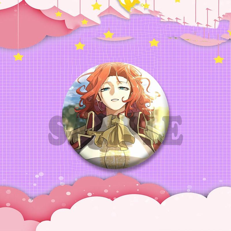 Korean BL Manhwa The Greatest Estate Designer Badges Cartoon Figure Button Brooch Round Lapel Pins Bag Hat Decor Friends Gifts