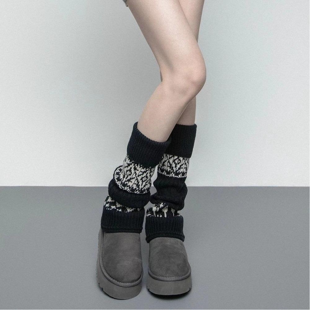 Soft Matching Shoes Knitted Mid-Calf Socks Long Tube Keep Warm Long Tube Socks Thick Warm Leggings Winter