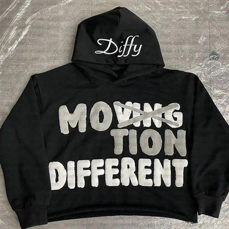 European and American Autumn Street Personality Hip-hop Letter Printed Hoodie Sweatshirt