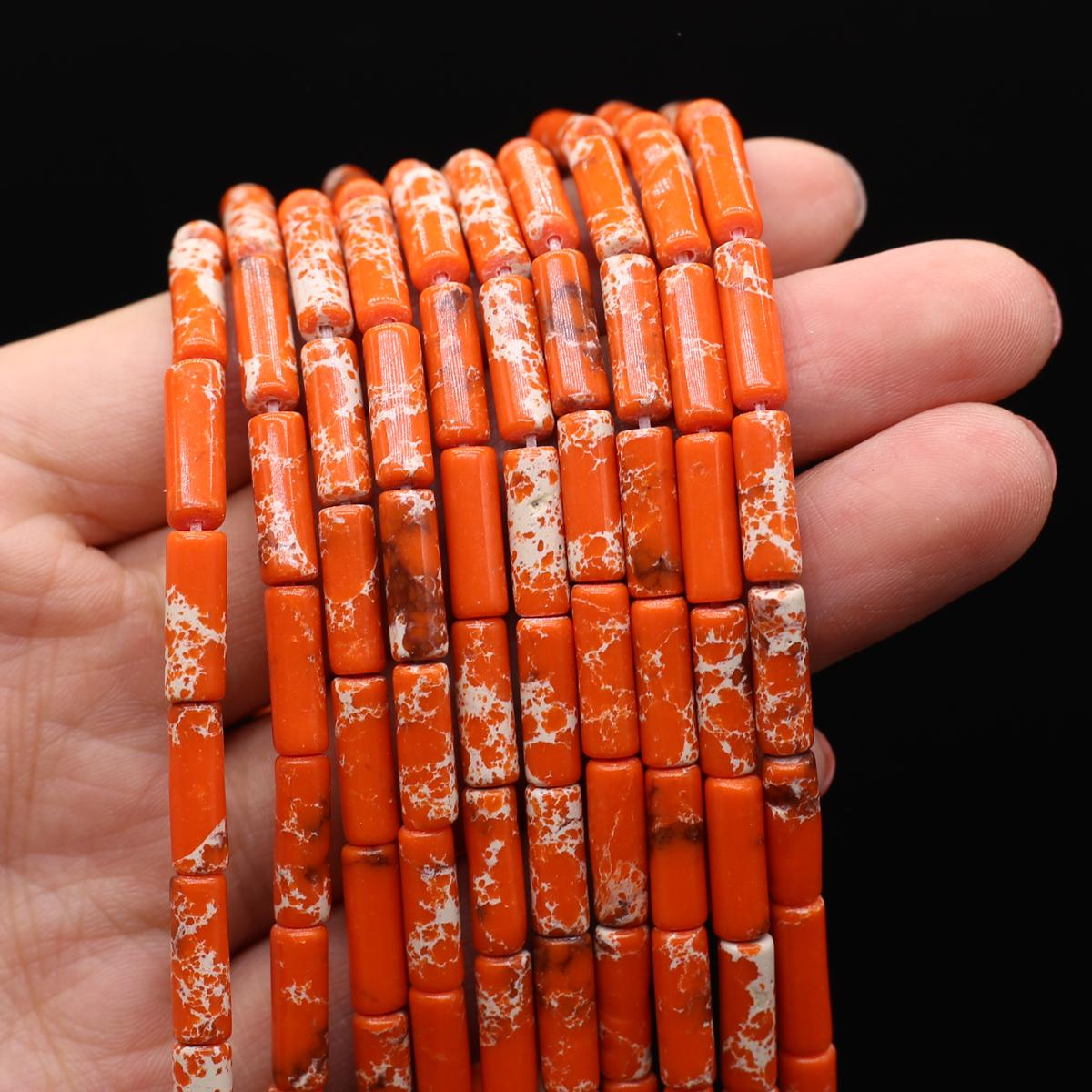 

1 нить бусины из натурального камня длинные цилиндрические кристаллы кварца агата свободные бусины-разделители для изготовления ювелирных изделий DIY ожерелье браслет аксессуары 7x13 мм 1Strand/7x13mm