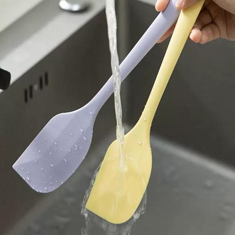 Silicone Cream Baking Scrapers Heat Resistant Scrapers Nonstick Butter Spatula Kitchen Pastry Scrapers Cake Baking Tools
