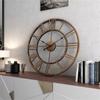 3D Roman Numerals Clock Iron Art Wall Hanging Clock Time Display Metal Silent Clock Room Arrangement Wall Ornament Home Decor