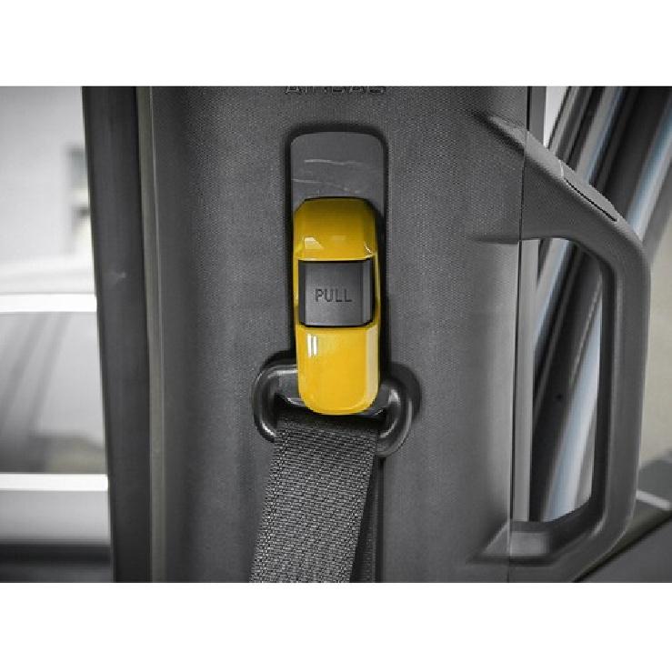 Car Seat Belt Buckle Adjust Frame Trim For Ford F150 F-150 15- Bright Yellow
