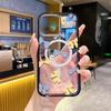 Sweet Bow Iphone16/17pm Literary Mobile Phone Case Apple 15 Transparent Acrylic Magsafe Magnetic Suction