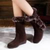 Fashion Women Snow Boots New Female Ankle Boots for Women Thick Plush Non-slip Thigh High Boots Warm Fur Woman Winter Shoes Botas Mujer