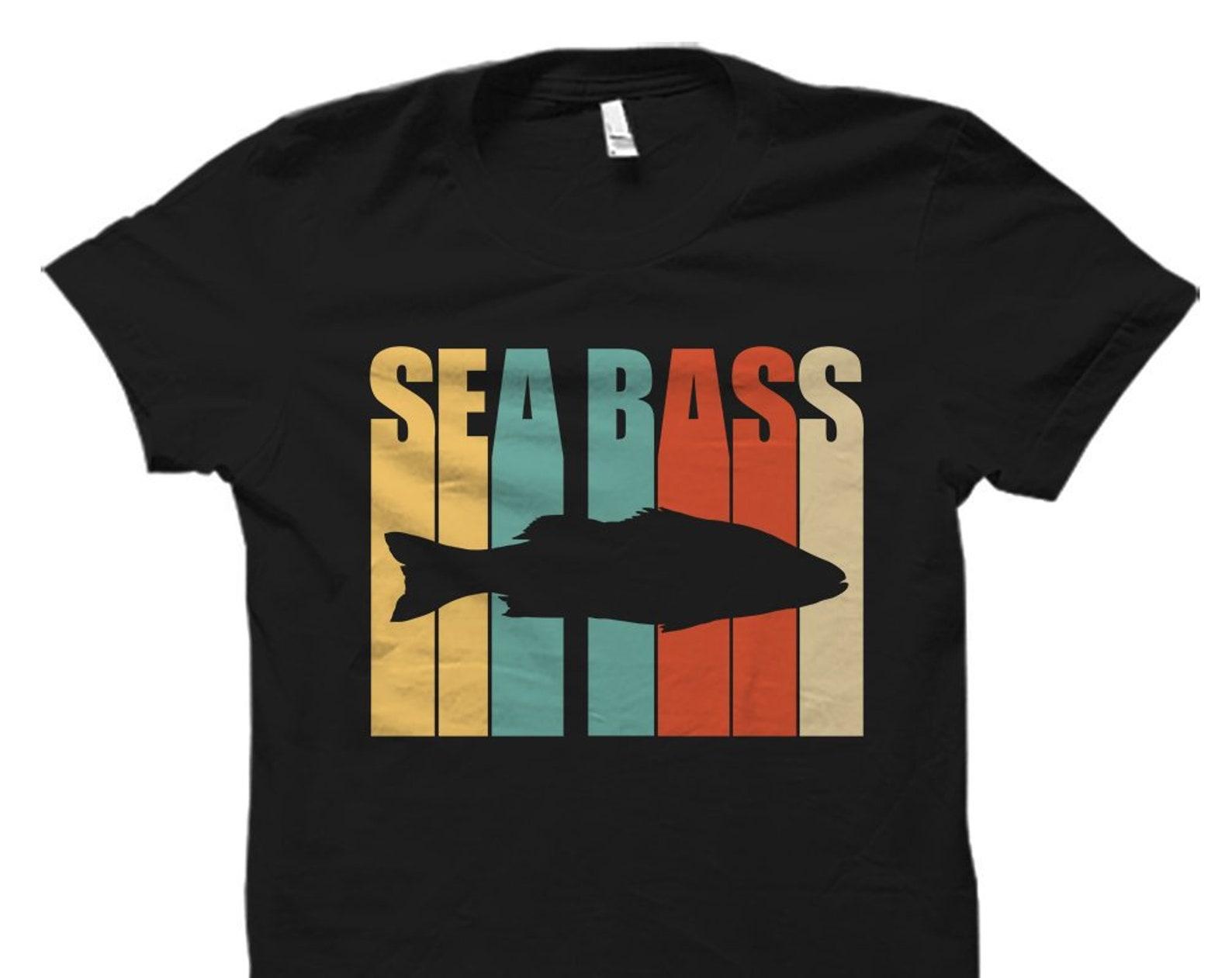 Sea Bass Gift Sea Bass Shirt Seabass Shirt Seabass Gift Fish Shirt Fish Gift Sea Bass Fishing Gift Sea Bass Fishing Shirt Fisher #OS2002 3XL