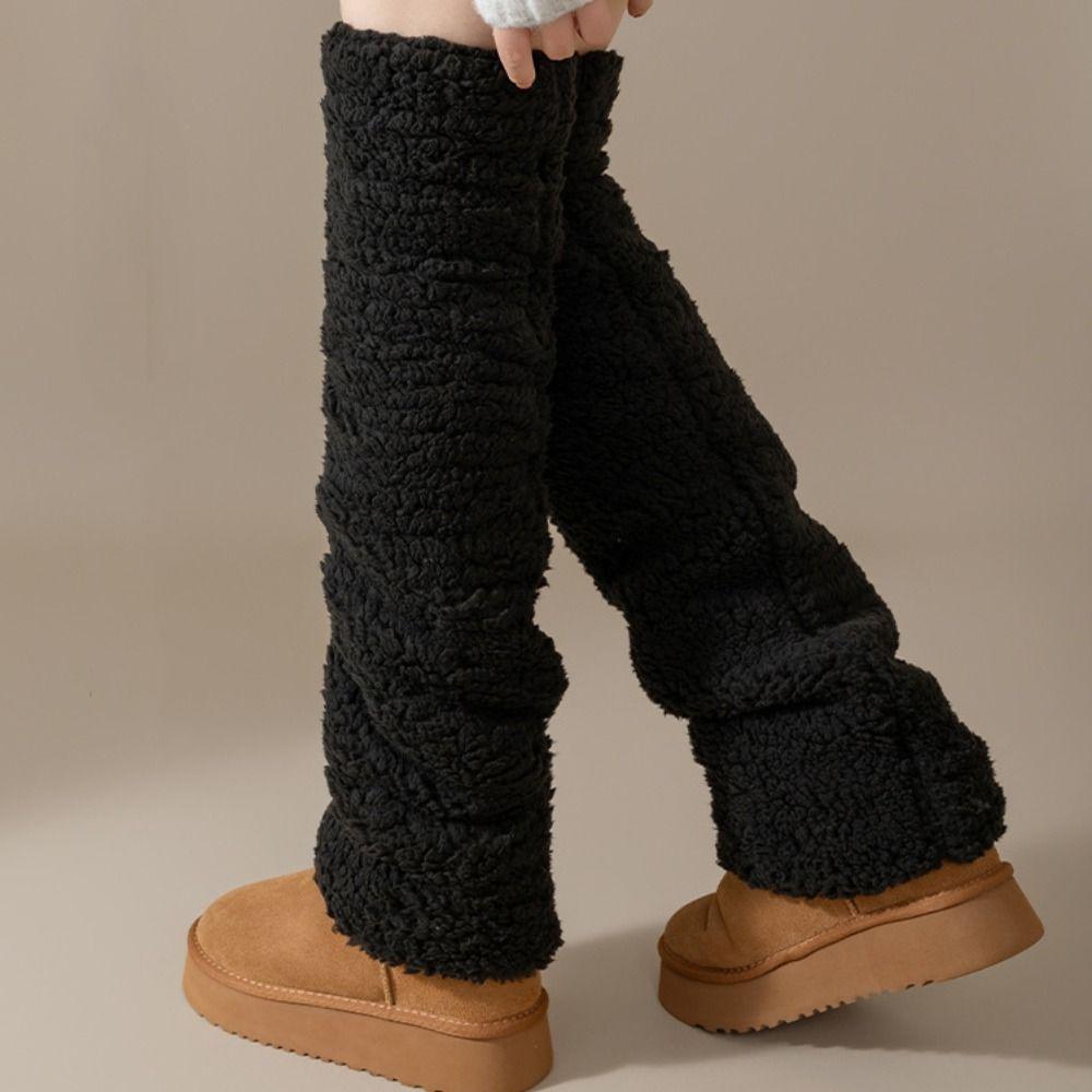 Simple Coral Fleece Stockings Hosiery Foot Warmer Creative Winter Foot Cover  Winter