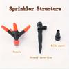 Sprinkler Nozzle 360 Degree Automatic Rotating Water Spray Garden Lawn Automatic Sprinkler Garden Watering Irrigation Supplies