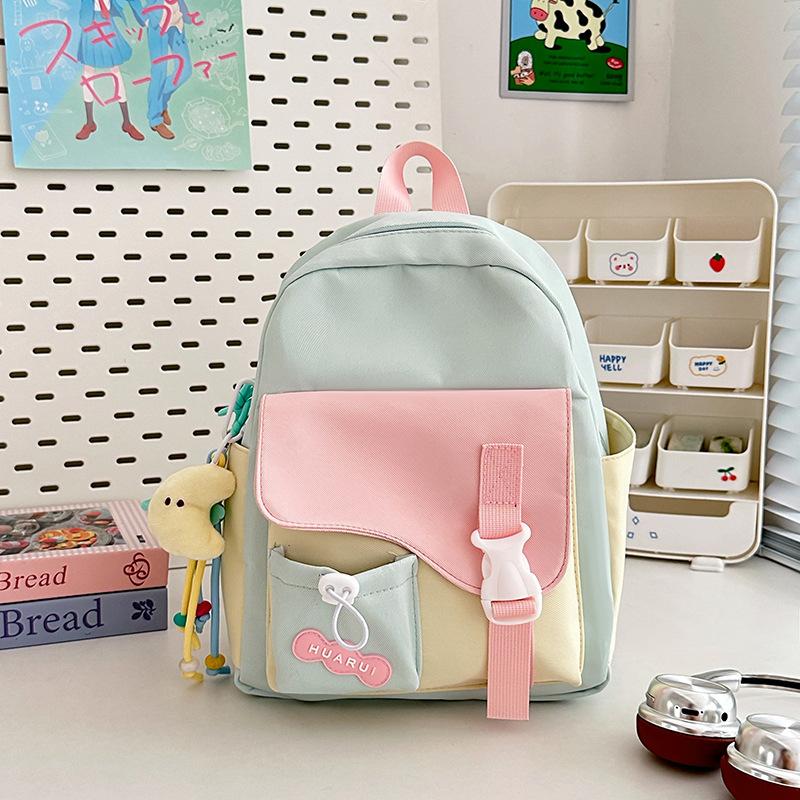 Schoolbag candy color small bag female cute Japanese soft girl student Internet celebrity large capacity sweet Mori girl backpack
