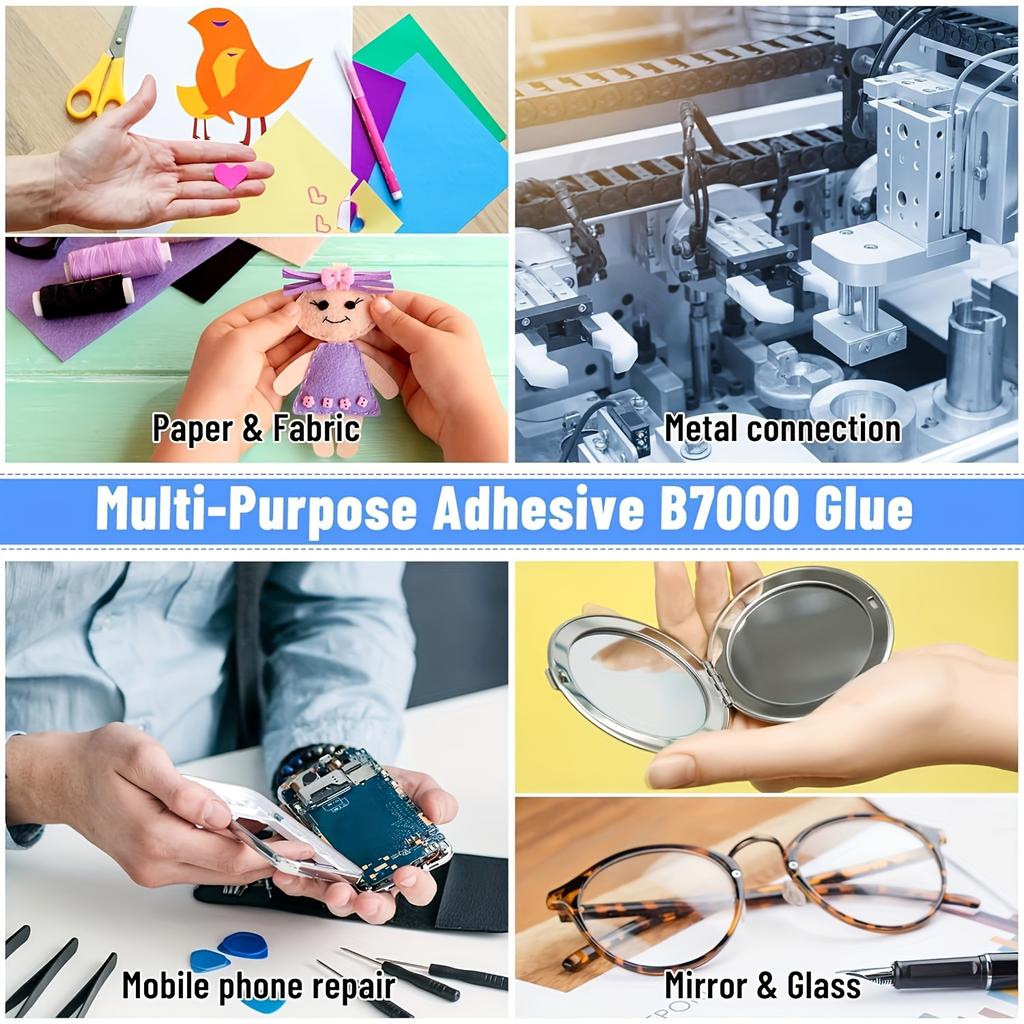 B7000-E8000 Adhesive – Waterproof, Transparent Epoxy Resin Adhesive for Jewellery and Mobile Phones